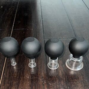 Black Silicone Cupping Set